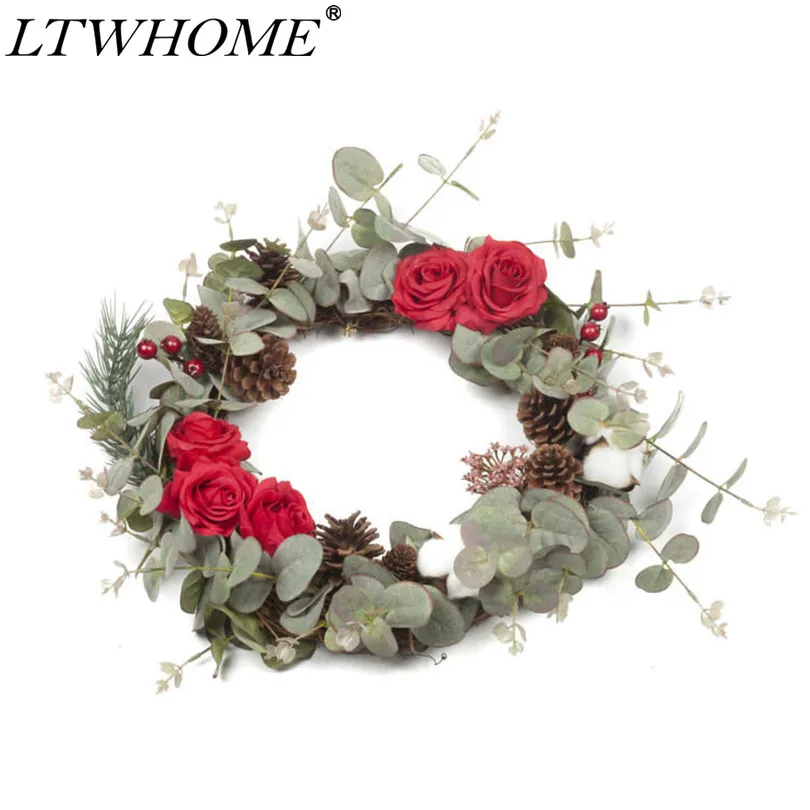 LTWHOME Artificial Handmade Christmas Wreath with LED Lights, Blue Berries, Red Berries and Cherries, Model: WHCERC
LTWHOME Artificial Handmade Christmas Wreath with LED Lights, Blue Berries, Red Berries and Cherries, Model: WHCERC