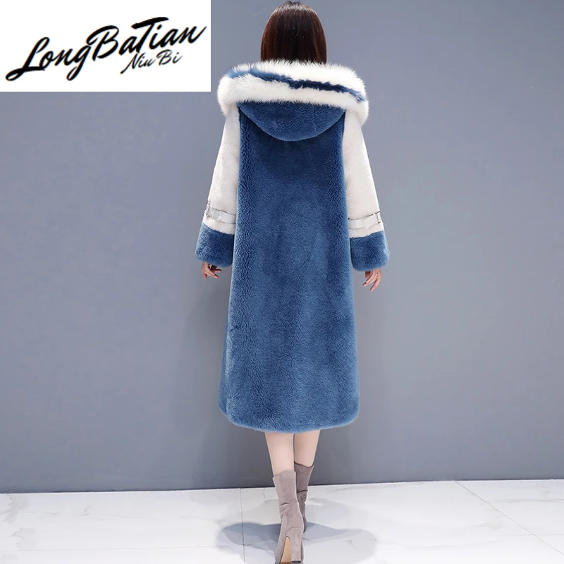 High Quality Faux Coat Long Big Fur Collar Hooded Winter Women Overcoat Plus size Slim Thick Warm Female Plush Jacket
High Quality Faux Coat Long Big Fur Collar Hooded Winter Women Overcoat Plus size Slim Thick Warm Female Plush Jacket