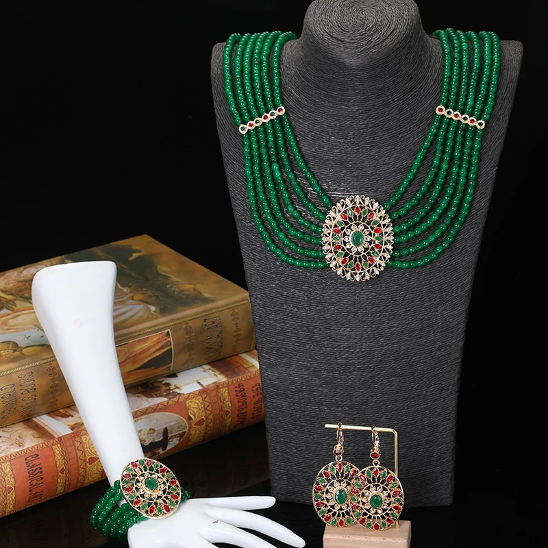 Luxury red and green handmade resin beads set accessories woman wedding party crystal necklace earrings set jewelry
Luxury red and green handmade resin beads set accessories woman wedding party crystal necklace earrings set jewelry