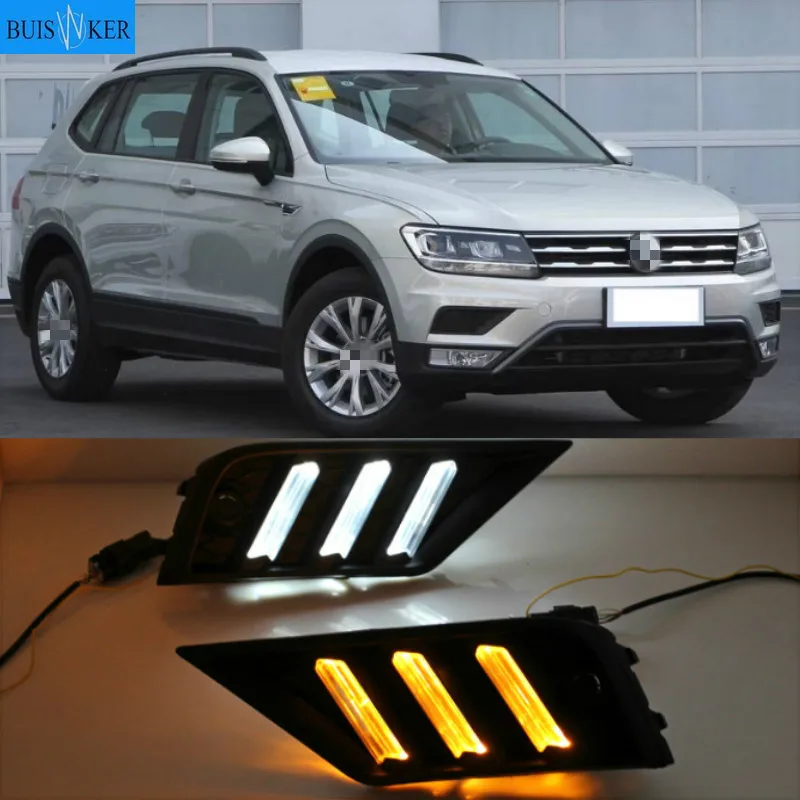 1Pair Car light for Volkswagen VW Tiguan 2017 2018 2019 DRL Daytime Running Light with Yellow Turn signal fog lamp
1Pair Car light for Volkswagen VW Tiguan 2017 2018 2019 DRL Daytime Running Light with Yellow Turn signal fog lamp