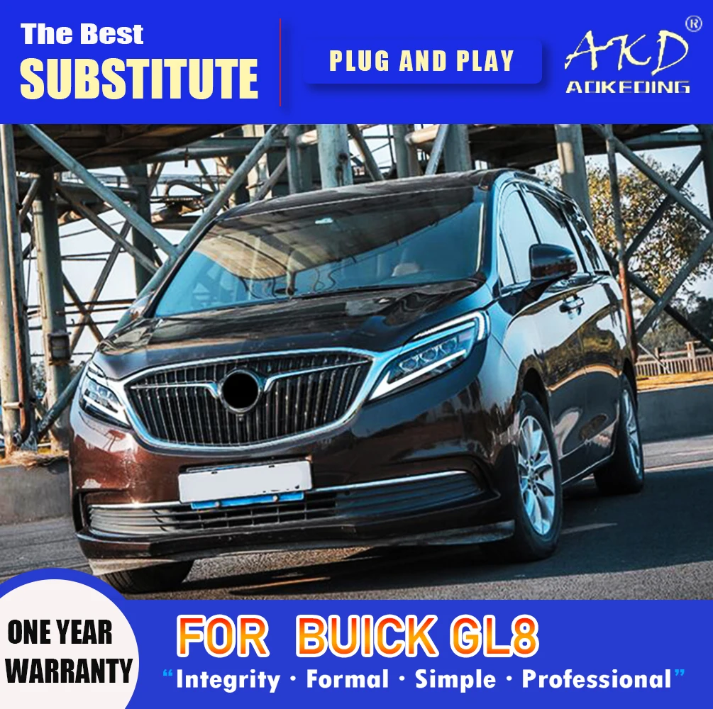AKD Head Lamp for Buick GL8 LED Headlight 2017-2020 Headlights GL8 DRL Turn Signal High Beam Angel Eye Projector Lens
AKD Head Lamp for Buick GL8 LED Headlight 2017-2020 Headlights GL8 DRL Turn Signal High Beam Angel Eye Projector Lens
