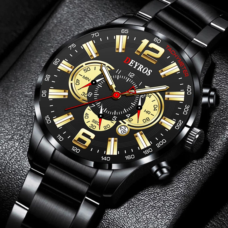 Fashion Mens Watches Stainless Steel Quartz Wristwatch Luxury Men Business Casual Leather Watch Luminous Clock relogio masculino
Fashion Mens Watches Stainless Steel Quartz Wristwatch Luxury Men Business Casual Leather Watch Luminous Clock relogio masculino