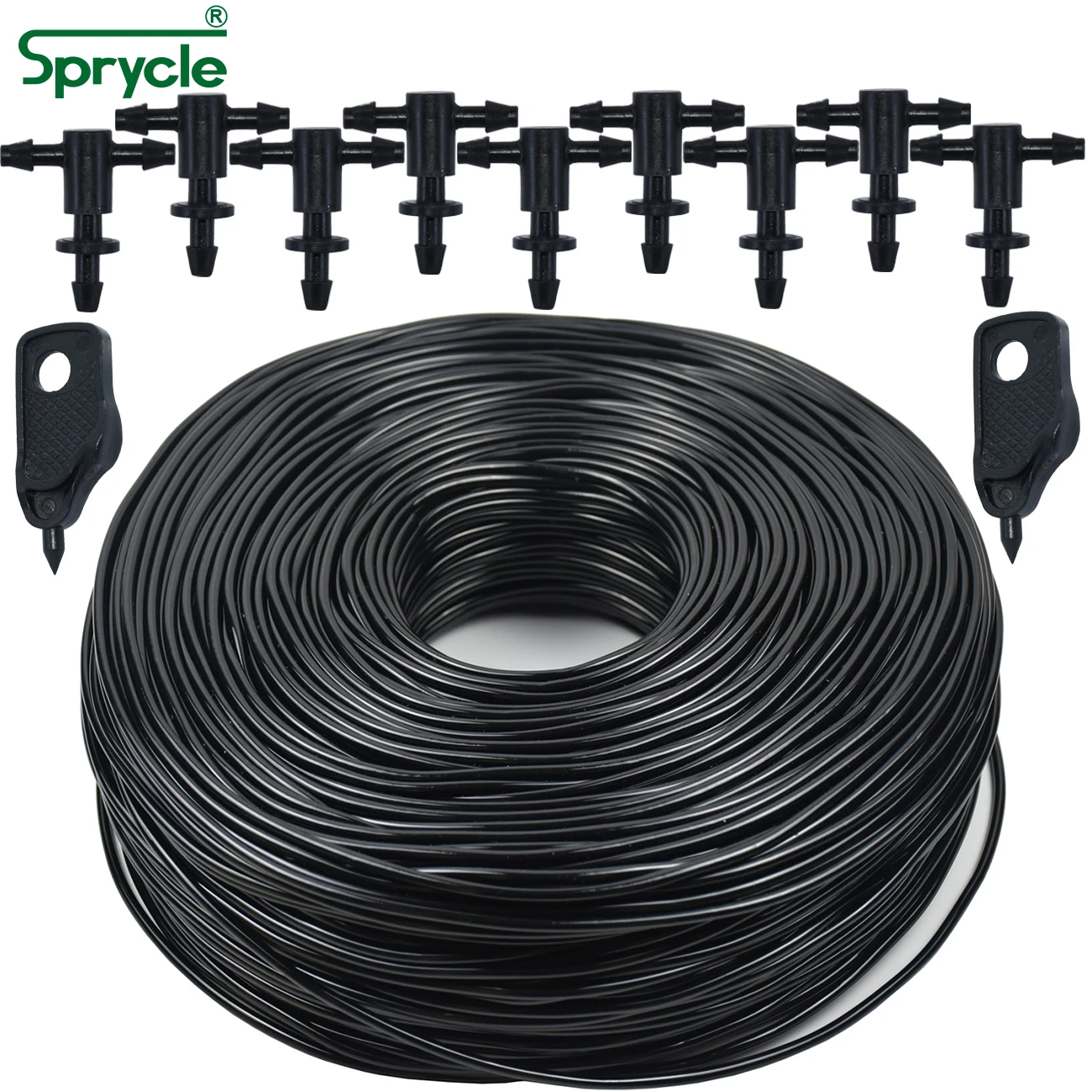 SPRYCLE 5M-140M Garden 3/5mm PVC Hose Micro Drip Irrigation System w/ 2-Way Connector 1/8'' Tubing Pipe Arrow Dripper Greenhouse
SPRYCLE 5M-140M Garden 3/5mm PVC Hose Micro Drip Irrigation System w/ 2-Way Connector 1/8'' Tubing Pipe Arrow Dripper Greenhouse