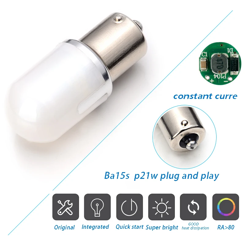 2x Super Bright Integrated 360 Degree SMD 3030 Led P21W 1156 Car Light Source Parking Reversing DRL Turning Lamp DC 12v White
2x Super Bright Integrated 360 Degree SMD 3030 Led P21W 1156 Car Light Source Parking Reversing DRL Turning Lamp DC 12v White