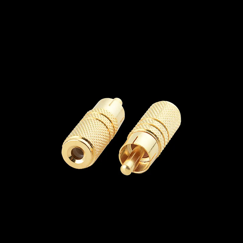 3.5mm Female Audio plug to RCA Male Socket 3.5 Plug jack Adapter Connector For Microphone
3.5mm Female Audio plug to RCA Male Socket 3.5 Plug jack Adapter Connector For Microphone