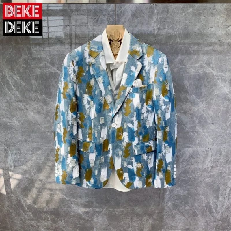 Style Korean New Mens Notched Single Breasted Pockets Fashion Suits Jackets Split Mixed Colors Vintage Casual Slim Overwear
Style Korean New Mens Notched Single Breasted Pockets Fashion Suits Jackets Split Mixed Colors Vintage Casual Slim Overwear