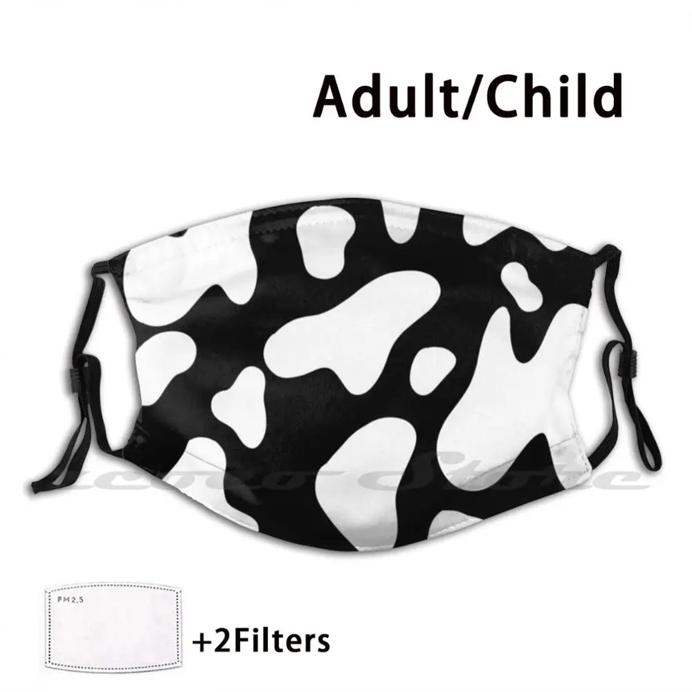 Inverted Cow Print Custom Pattern Washable Filter Pm2.5 Adult Kids Mask Cow Cattle Animal Cow Hide Black And White Simple
Inverted Cow Print Custom Pattern Washable Filter Pm2.5 Adult Kids Mask Cow Cattle Animal Cow Hide Black And White Simple