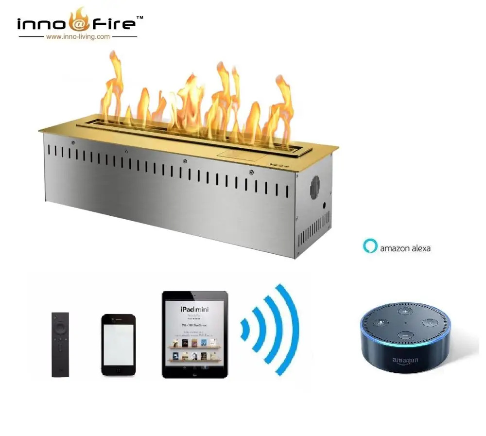 Inno-living fire 36 inch smart bio ethanol fuel fireplace with goole voice control
Inno-living fire 36 inch smart bio ethanol fuel fireplace with goole voice control