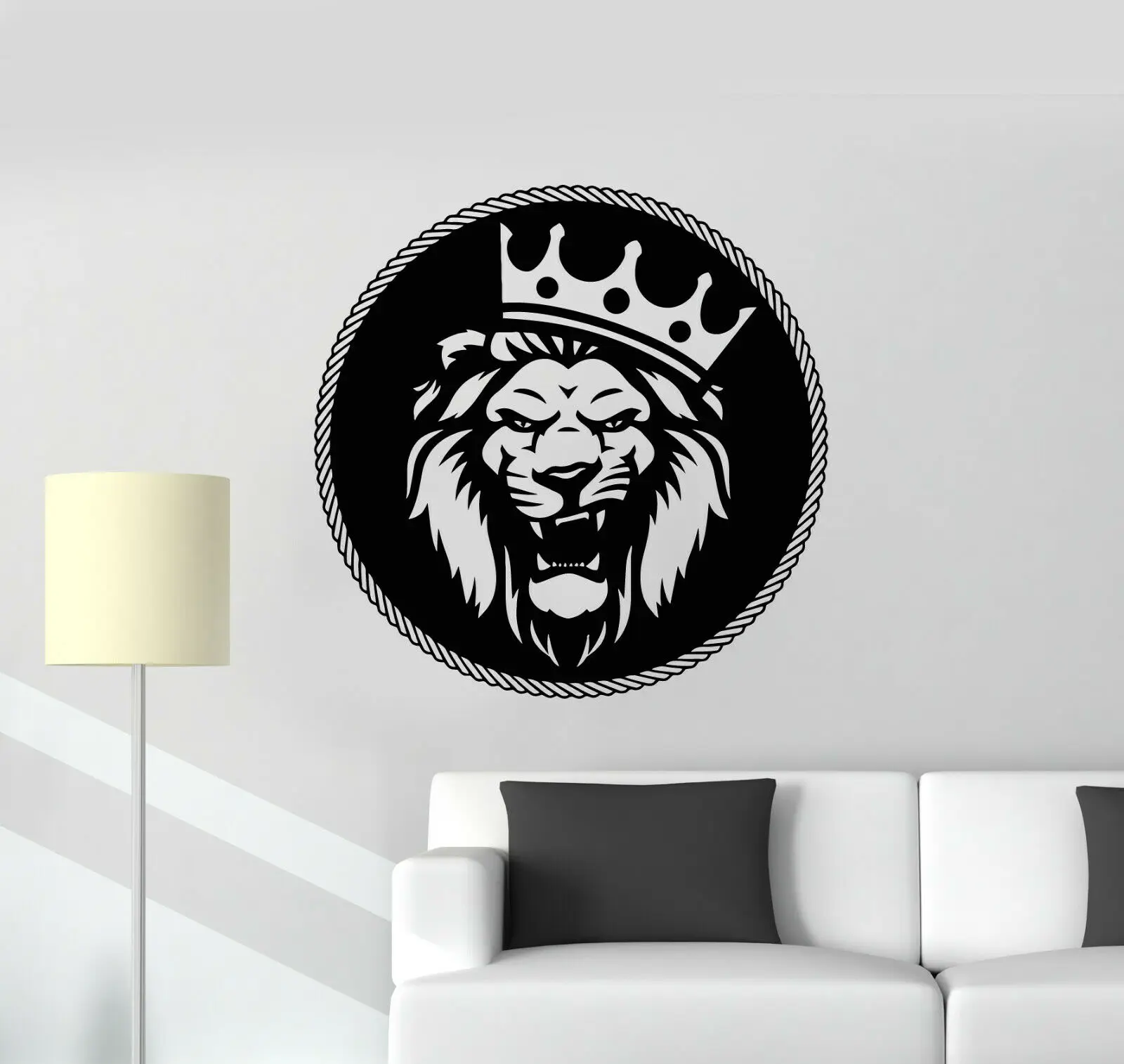 Vinyl round lion king predator head crown animal wall stickers home living room bedroom decoration lion head wall stickers DW17
Vinyl round lion king predator head crown animal wall stickers home living room bedroom decoration lion head wall stickers DW17