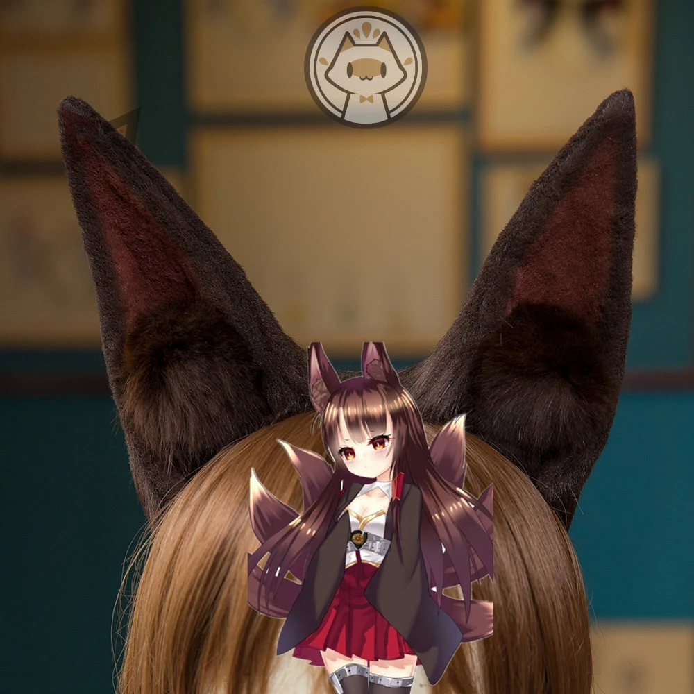New Handmade Work Akagi Ears Hair Hoop Azur Lane Cosplay Fold Style Hairbands Dark Color Headband Headwear Accessories
New Handmade Work Akagi Ears Hair Hoop Azur Lane Cosplay Fold Style Hairbands Dark Color Headband Headwear Accessories