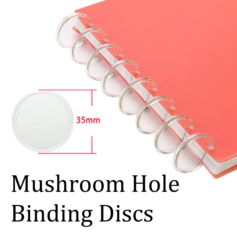 35mm20pcs Transparent Mushroom Hole Binding Plate 360 Degree Folding Binding Plate Plastic Binding Ring Binding Office Supplies
35mm20pcs Transparent Mushroom Hole Binding Plate 360 Degree Folding Binding Plate Plastic Binding Ring Binding Office Supplies
