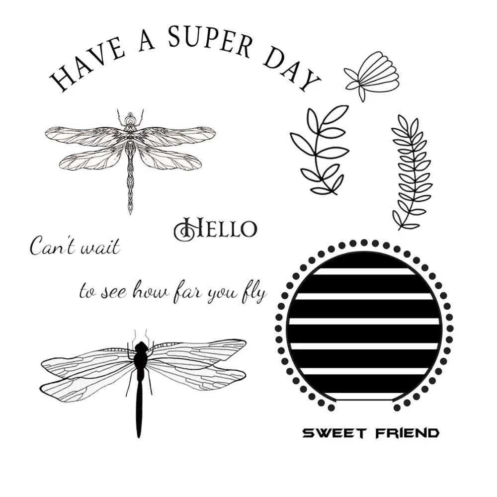 DABOXIBO Dragonflies And Flowers Clear Stamps Mold For DIY Scrapbooking Cards Making Decorate Crafts 2020 NEW Arrival
DABOXIBO Dragonflies And Flowers Clear Stamps Mold For DIY Scrapbooking Cards Making Decorate Crafts 2020 NEW Arrival