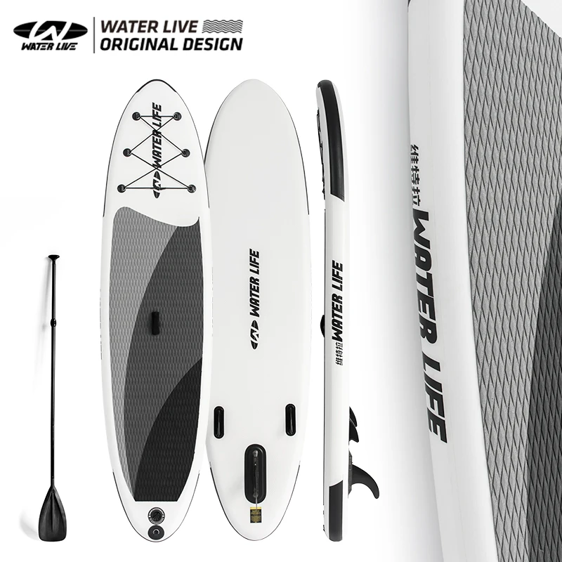 WATERLIVE 10'6 "Sup доска для серфинга, водные виды спорта, надувная доска для серфинга, материал ПВХ, доска для водных лыж для взрослых с веслом WL20009
WATERLIVE 10'6 "Sup доска для серфинга, водные виды спорта, надувная доска для серфинга, материал ПВХ, доска для водных лыж для взрослых с веслом WL20009
