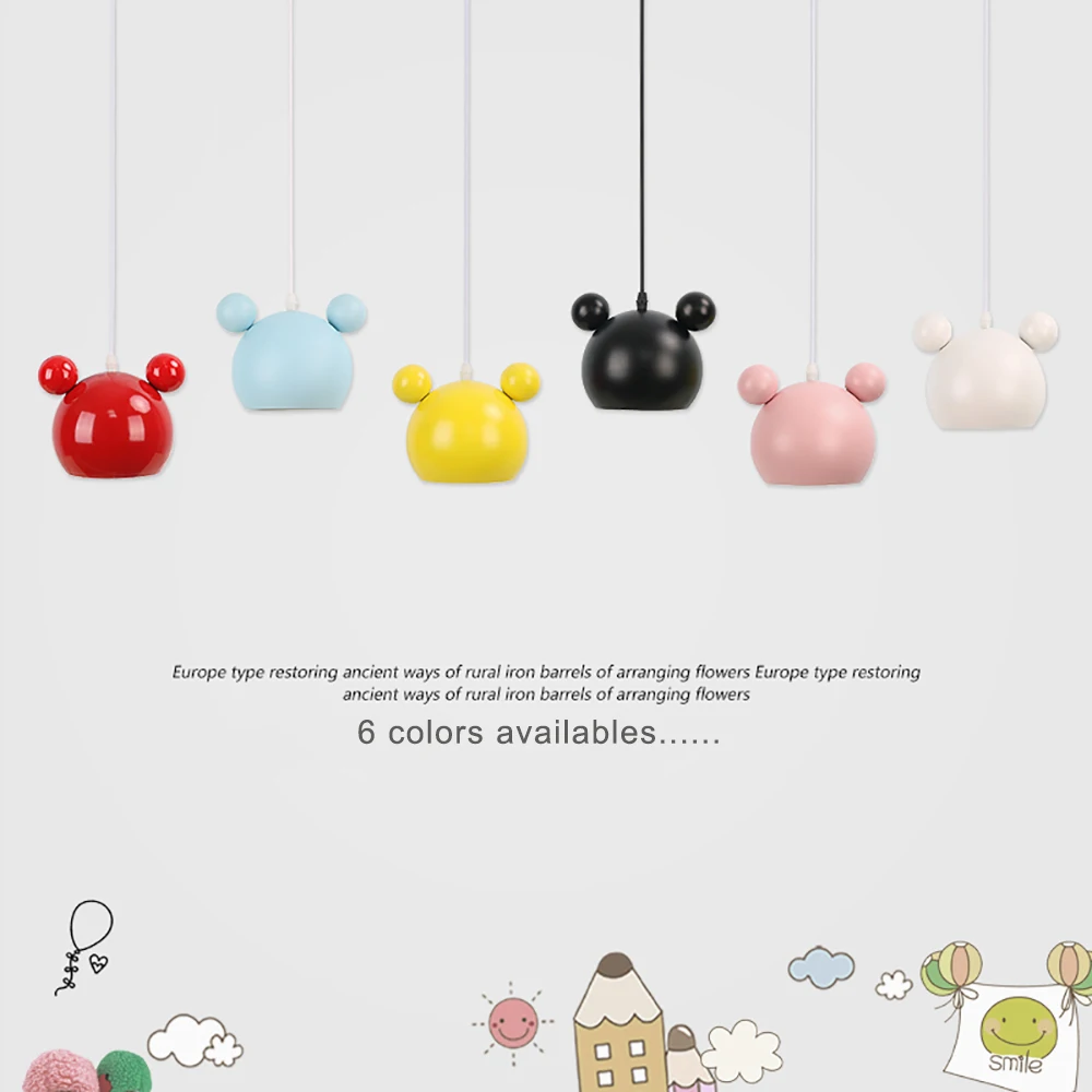 Modern Children's Room Pendant Lights Princess Boys Girls Kids Bedroom Makaron Pendant Lamps E27
Modern Children's Room Pendant Lights Princess Boys Girls Kids Bedroom Makaron Pendant Lamps E27