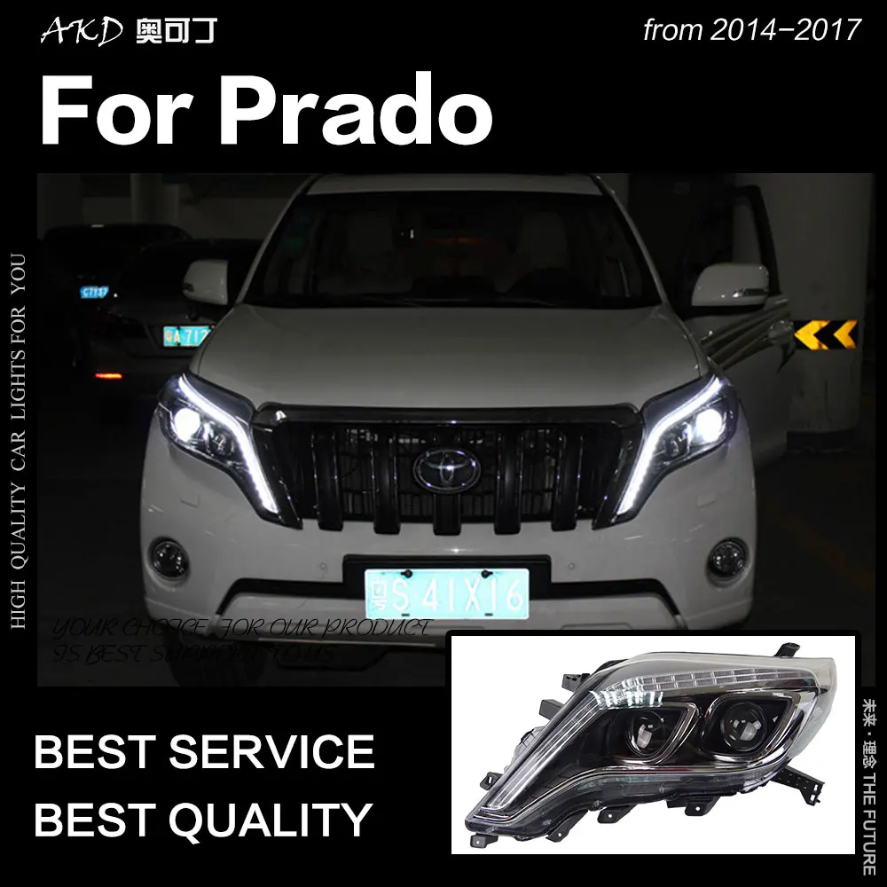 AKD Стайлинг автомобиля для Toyota Prado LC150 Светодиодная фара 2013-2017 Prado LED DRL Hid Фара Angel Eye Bi Xenon Beam Аксессуары
AKD Стайлинг автомобиля для Toyota Prado LC150 Светодиодная фара 2013-2017 Prado LED DRL Hid Фара Angel Eye Bi Xenon Beam Аксессуары