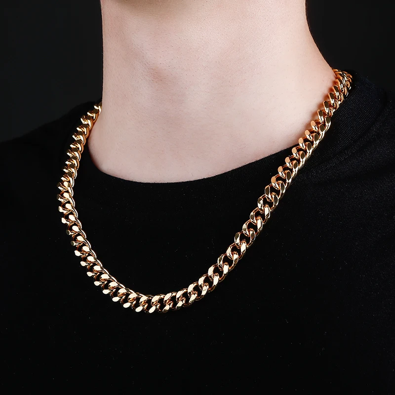 new fashion Gold Cuban Link Chain Necklace Hip Hop Miami Iced Cuba Chains with Cubic Zirconia n Jewelry Buckle Best Gift for Men
new fashion Gold Cuban Link Chain Necklace Hip Hop Miami Iced Cuba Chains with Cubic Zirconia n Jewelry Buckle Best Gift for Men