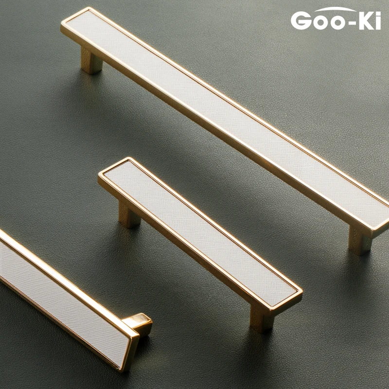 Nordic Luxury Drawer Knob Gold Wardrobe Cupboard Cabinet Handle Kitchen Door Pulls White Genuine Leather Furniture Knob Hardware
Nordic Luxury Drawer Knob Gold Wardrobe Cupboard Cabinet Handle Kitchen Door Pulls White Genuine Leather Furniture Knob Hardware