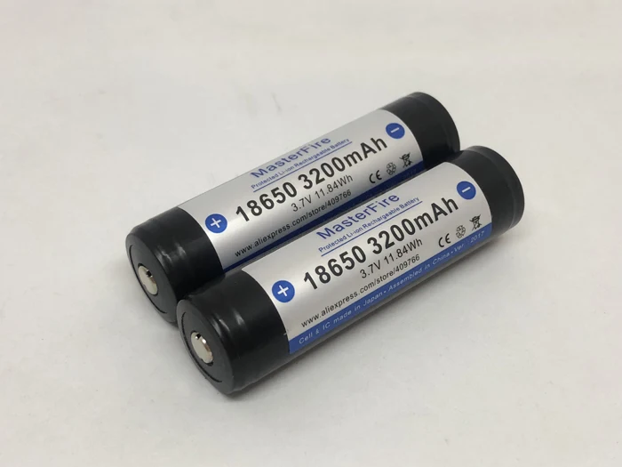 MasterFire 2pcs/lot Original Protected 18650 3.7V 3200mAh Rechargeable Battery Lithium Batteries Cell with PCB Made in Japan
MasterFire 2pcs/lot Original Protected 18650 3.7V 3200mAh Rechargeable Battery Lithium Batteries Cell with PCB Made in Japan