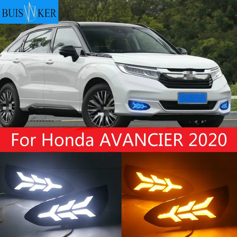 1 Set DRL Daytime Running Lights Daylight 12V ABS Fog Lamp Cover With Turn Yellow Signal Light For Honda AVANCIER 2020
1 Set DRL Daytime Running Lights Daylight 12V ABS Fog Lamp Cover With Turn Yellow Signal Light For Honda AVANCIER 2020