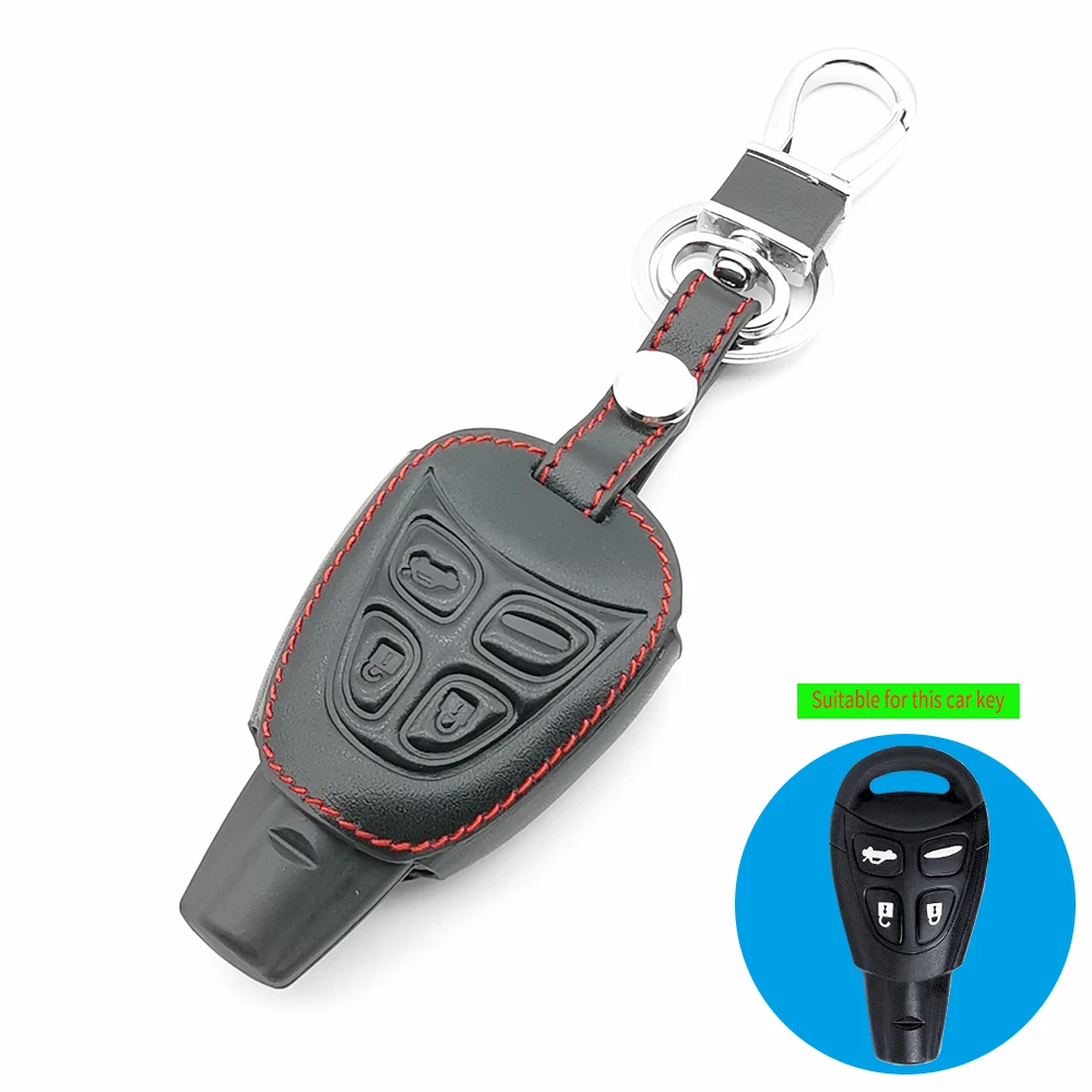New Styles 100% Leather Case Cover Fob Car Key Suitable for Saab 9-3 9-5 93 95 2003 -2009 4 Buttons Cover Remote Control
New Styles 100% Leather Case Cover Fob Car Key Suitable for Saab 9-3 9-5 93 95 2003 -2009 4 Buttons Cover Remote Control