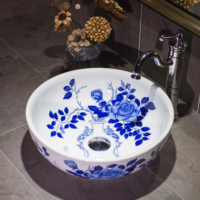 Jingdezhen ceramic sanitary ware art counter basin wash basin basin colorful lavabo sinks Bathroom sinks ceramic wash basin blue
Jingdezhen ceramic sanitary ware art counter basin wash basin basin colorful lavabo sinks Bathroom sinks ceramic wash basin blue