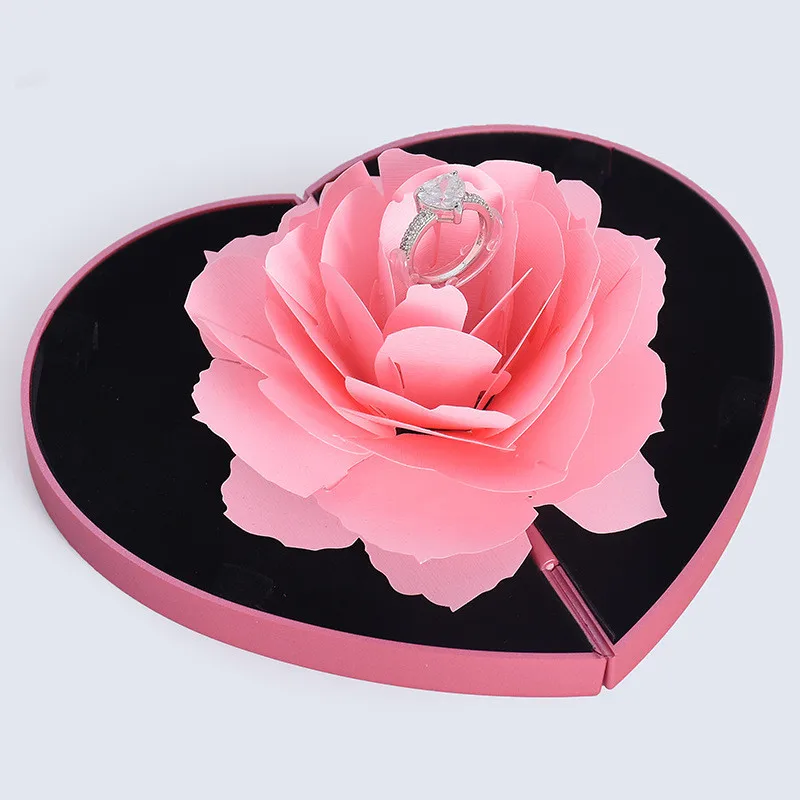 Valentine's Day Gift Rose Flower Ring Box Heart Ring Box Jewelry Box Proposal Wedding Decoration Mystery Box San Valentin 2022
Valentine's Day Gift Rose Flower Ring Box Heart Ring Box Jewelry Box Proposal Wedding Decoration Mystery Box San Valentin 2022