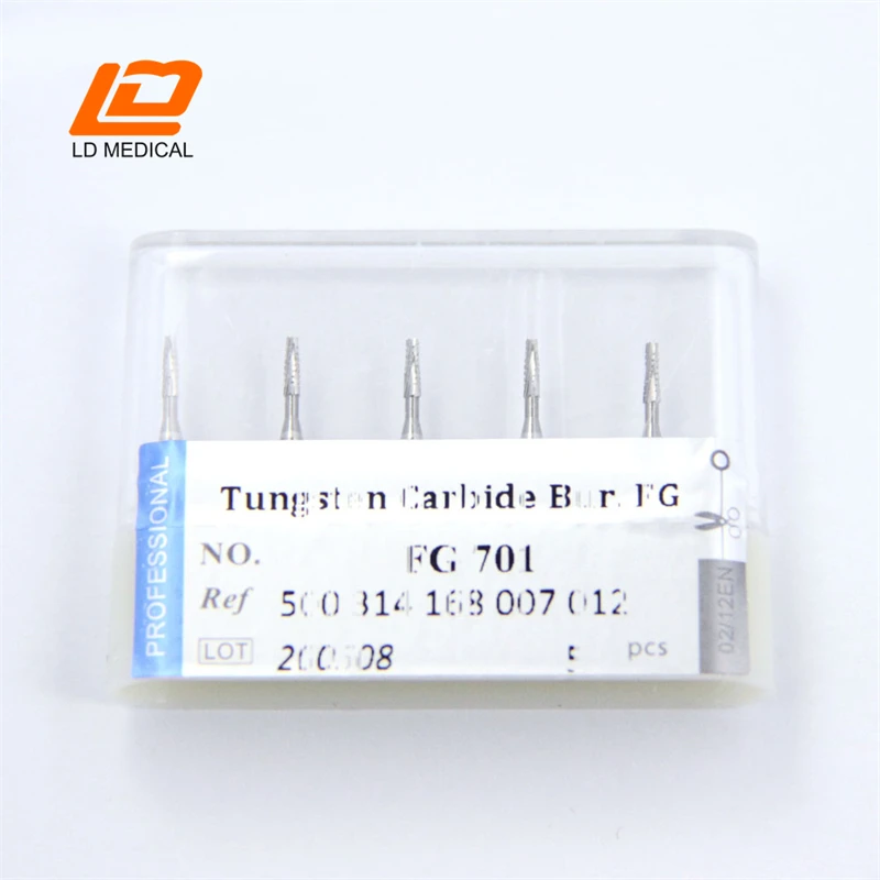 Dental Tungsten Carbide Burs FG 701 (168 012) High Speed FG Taper Cross Cut Prepare Cavities CE ISO Certified
Dental Tungsten Carbide Burs FG 701 (168 012) High Speed FG Taper Cross Cut Prepare Cavities CE ISO Certified