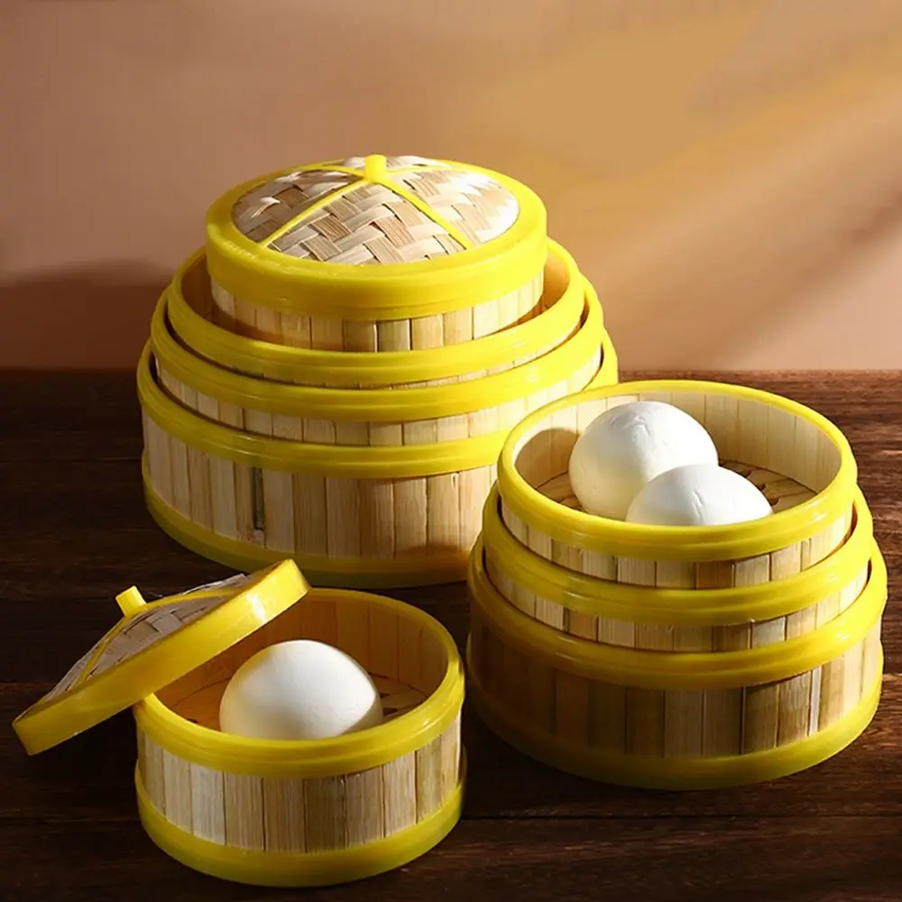 With Lid Natural Chinese Food Making Handmade Safe Steamer Basket Kitchen Cookware Bamboo Steamer Dumpling Steamer
With Lid Natural Chinese Food Making Handmade Safe Steamer Basket Kitchen Cookware Bamboo Steamer Dumpling Steamer