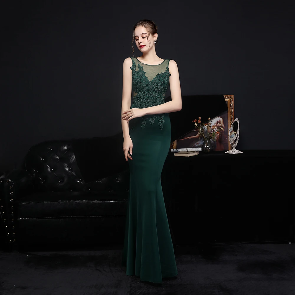 ERINBESS Robe De Soiree Green Lace Appliques Evening Dresses Formal Dress Vestido De Festa Scoop Neck Mermaid Evening Dress 2022
ERINBESS Robe De Soiree Green Lace Appliques Evening Dresses Formal Dress Vestido De Festa Scoop Neck Mermaid Evening Dress 2022