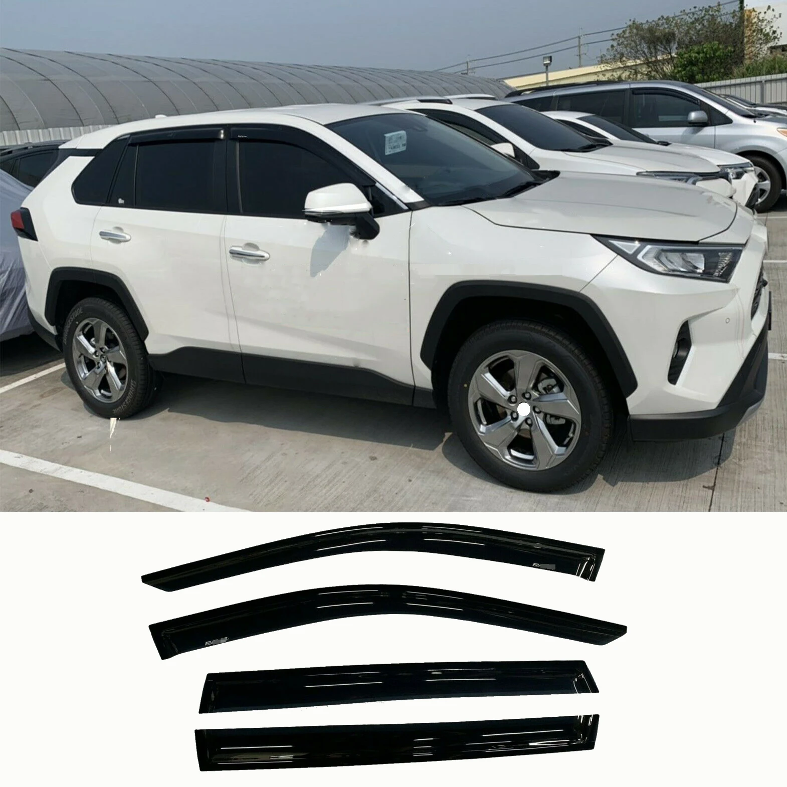 For Toyota RAV4 2019-2020 LOGO Window Visor Vent Sun Shade Rain Guard Door Visor Moulding Cover Trim Car Accessories 4Pcs
For Toyota RAV4 2019-2020 LOGO Window Visor Vent Sun Shade Rain Guard Door Visor Moulding Cover Trim Car Accessories 4Pcs
