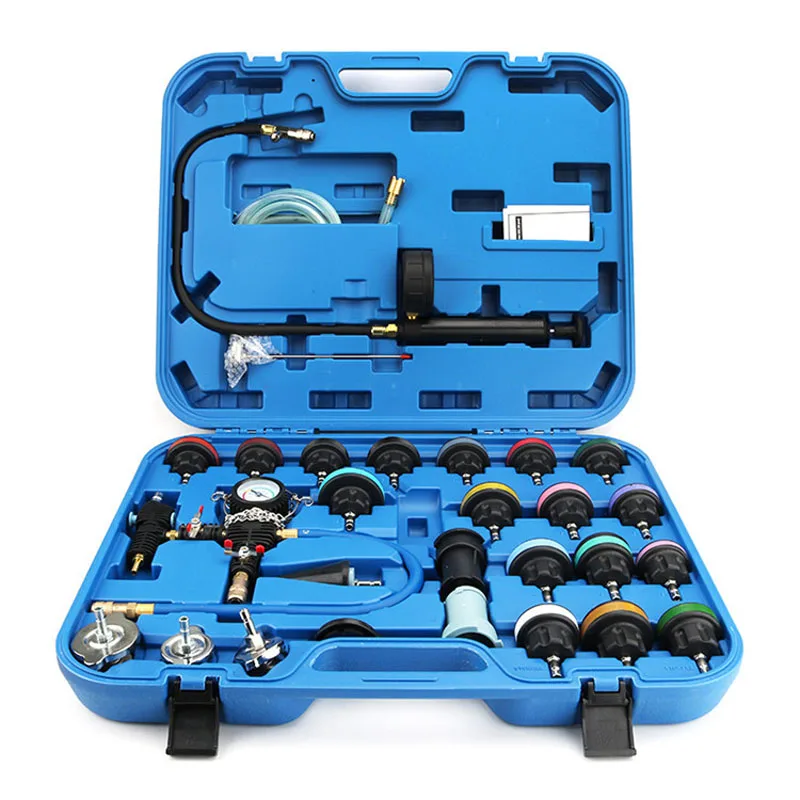 28pcs / set Universal Radiator Pressure Tester Vacuum Type Cooling System Detector Test Testeur Refroidissement
28pcs / set Universal Radiator Pressure Tester Vacuum Type Cooling System Detector Test Testeur Refroidissement