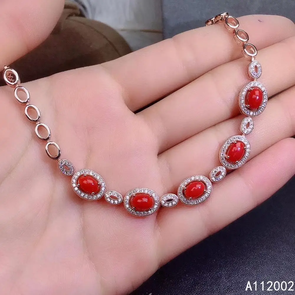 KJJEAXCMY fine jewelry natural red coral 925 sterling silver new women gemstone hand bracelet support test popular
KJJEAXCMY fine jewelry natural red coral 925 sterling silver new women gemstone hand bracelet support test popular