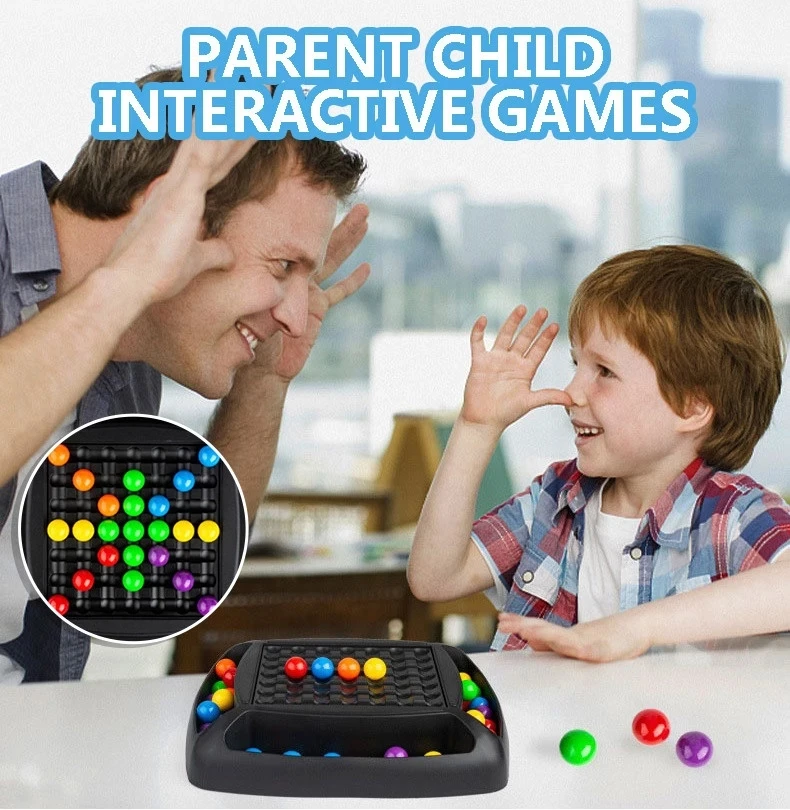 Love Eliminating Rainbow Ball Matching Game Desktop Chessboard Parent-child Interaction Children's Thinking Exercise Toys Gift
Love Eliminating Rainbow Ball Matching Game Desktop Chessboard Parent-child Interaction Children's Thinking Exercise Toys Gift
