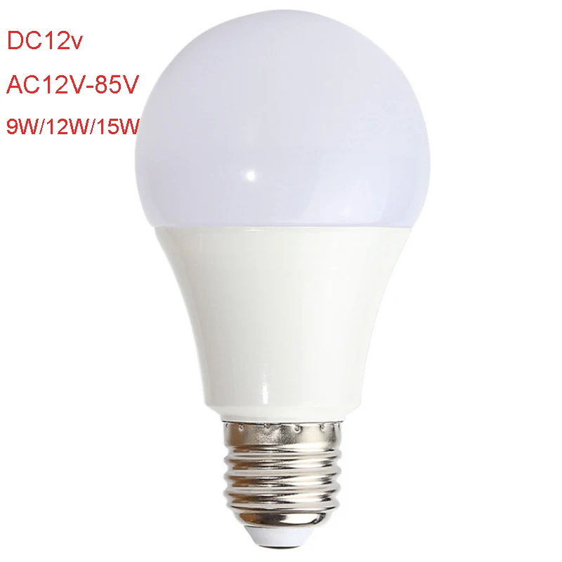 50PCS LED Bulb 12V 24V 36V AC12-85V E27 3W 5W 9W 12W 15W LED Lamp SMD2835 Home Camping Hunting Emergency Outdoor Light lamparas
50PCS LED Bulb 12V 24V 36V AC12-85V E27 3W 5W 9W 12W 15W LED Lamp SMD2835 Home Camping Hunting Emergency Outdoor Light lamparas