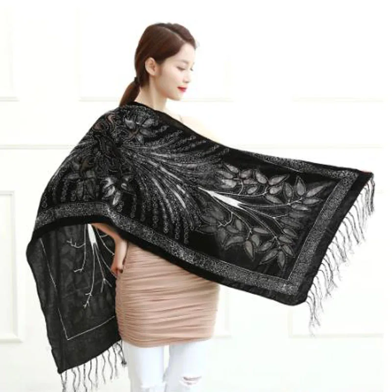 NEW Luxury Autumn Winter Scarf Women Glitter Bamboo Velvet Shawl Lady Wedding Poncho Pashmina Wraps
NEW Luxury Autumn Winter Scarf Women Glitter Bamboo Velvet Shawl Lady Wedding Poncho Pashmina Wraps
