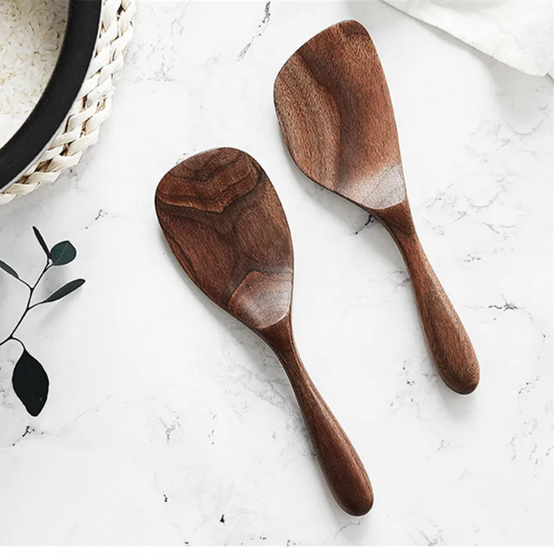 Japan Style Black Walnut Rice Scoop Home Use Non-Stick Rice Spoon Eco No Paint Natural Wood Kitchen Utensils Rice Shovel
Japan Style Black Walnut Rice Scoop Home Use Non-Stick Rice Spoon Eco No Paint Natural Wood Kitchen Utensils Rice Shovel