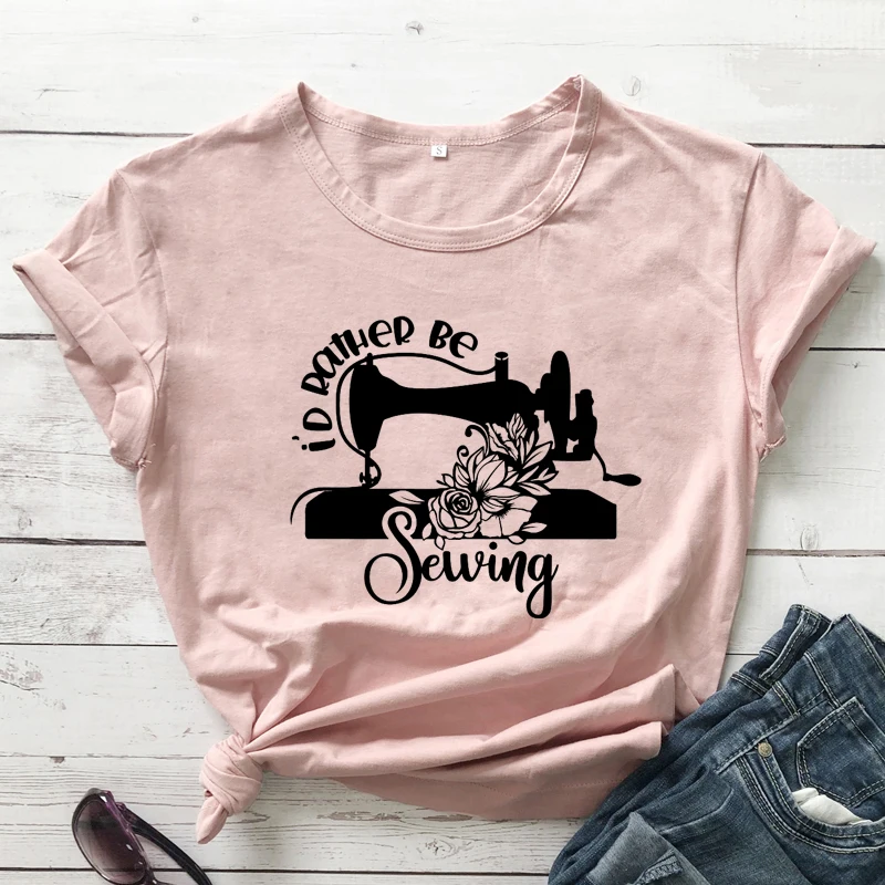 I'd Rather Be Sewing T-shirt Aesthetic Floral Sewing Machine Tshirt Cute Women Graphic Hipster Grunge Tees Tops
I'd Rather Be Sewing T-shirt Aesthetic Floral Sewing Machine Tshirt Cute Women Graphic Hipster Grunge Tees Tops