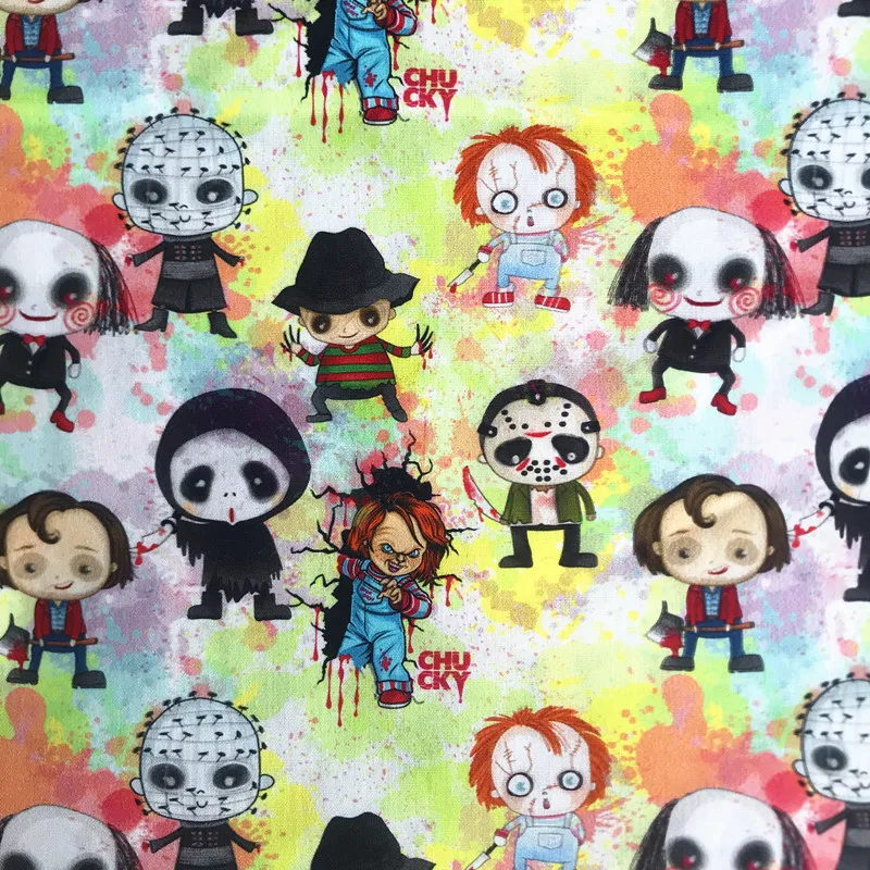 High Quality Newest Cute Horrible Cartoon Prints fabric in 100%Cotton Poplin Printed Clothing DIY Sewing Quilting Textiles
High Quality Newest Cute Horrible Cartoon Prints fabric in 100%Cotton Poplin Printed Clothing DIY Sewing Quilting Textiles