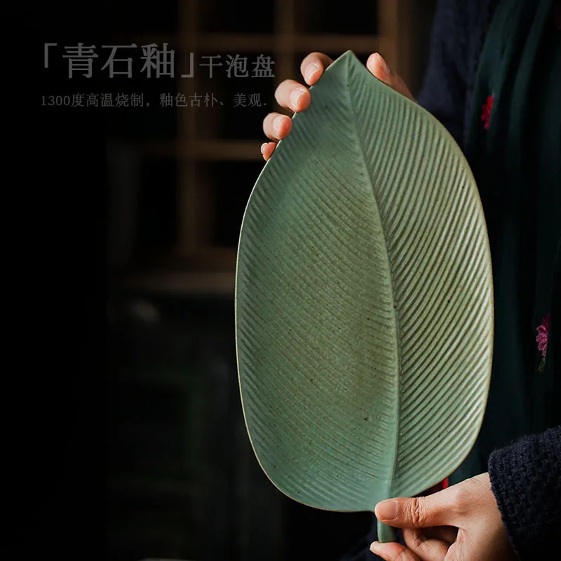 Japan Ceramic Tea Trays Handmade Tea Table Serving Tray Chinese Kung Fu Tea Accessories
Japan Ceramic Tea Trays Handmade Tea Table Serving Tray Chinese Kung Fu Tea Accessories