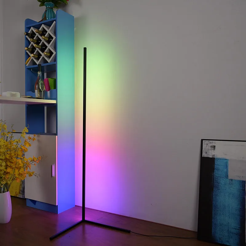 Modern Corner Floor Lamp Colorful Atmosphere Lights LED RGB Standing Lamps for Living Room Bedroom Tripod Floor Light Home Decor
Modern Corner Floor Lamp Colorful Atmosphere Lights LED RGB Standing Lamps for Living Room Bedroom Tripod Floor Light Home Decor