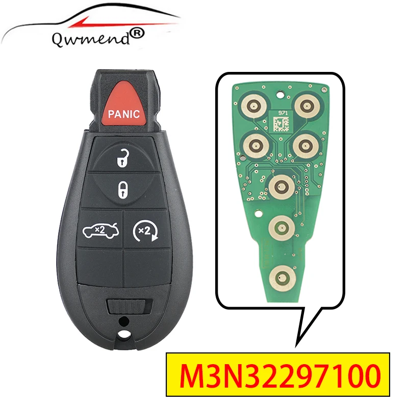 QWMEND for Dodge Key 3/4/5 Button Smart Remote Car Key for Dodge Dart 2012 2013 2014 2015 2016 433mhz M3N32297100
QWMEND for Dodge Key 3/4/5 Button Smart Remote Car Key for Dodge Dart 2012 2013 2014 2015 2016 433mhz M3N32297100