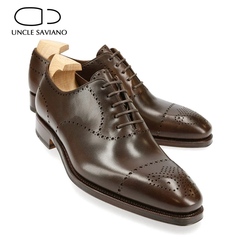 Uncle Saviano Oxford Brogue Dress Men Business Shoes Solid Formal Original Lace-up Genuine Leather Best Men Shoes Designer
Uncle Saviano Oxford Brogue Dress Men Business Shoes Solid Formal Original Lace-up Genuine Leather Best Men Shoes Designer