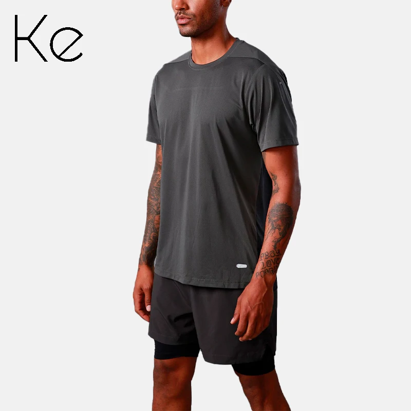 KE595 Summer fashion sports men's fitness short-sleeved lightweight breathable loose stretch running quick-drying T-shirt
KE595 Summer fashion sports men's fitness short-sleeved lightweight breathable loose stretch running quick-drying T-shirt
