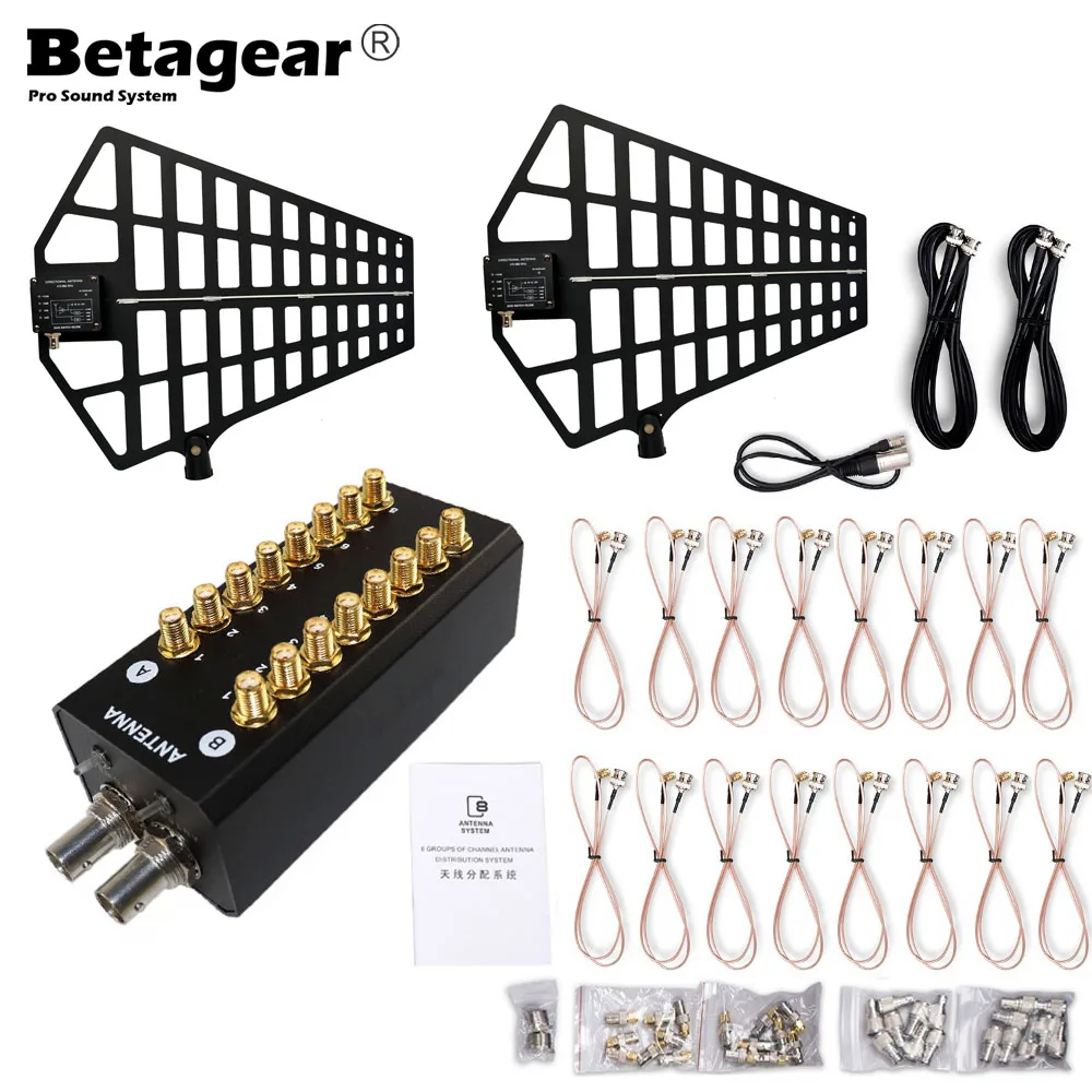 Betagear 8 Channel RF Amplifier Signal Enhancer Antenna Distribution System RF Multi SMA Antenna Distributor BNC 500-950Mhz 12V
Betagear 8 Channel RF Amplifier Signal Enhancer Antenna Distribution System RF Multi SMA Antenna Distributor BNC 500-950Mhz 12V