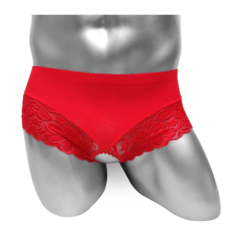 Sexy Floral Lace Sissy Briefs Panties Crossdressers Mens Underwear Erotic Lingerie See Through Crotchless Male Bikini
Sexy Floral Lace Sissy Briefs Panties Crossdressers Mens Underwear Erotic Lingerie See Through Crotchless Male Bikini