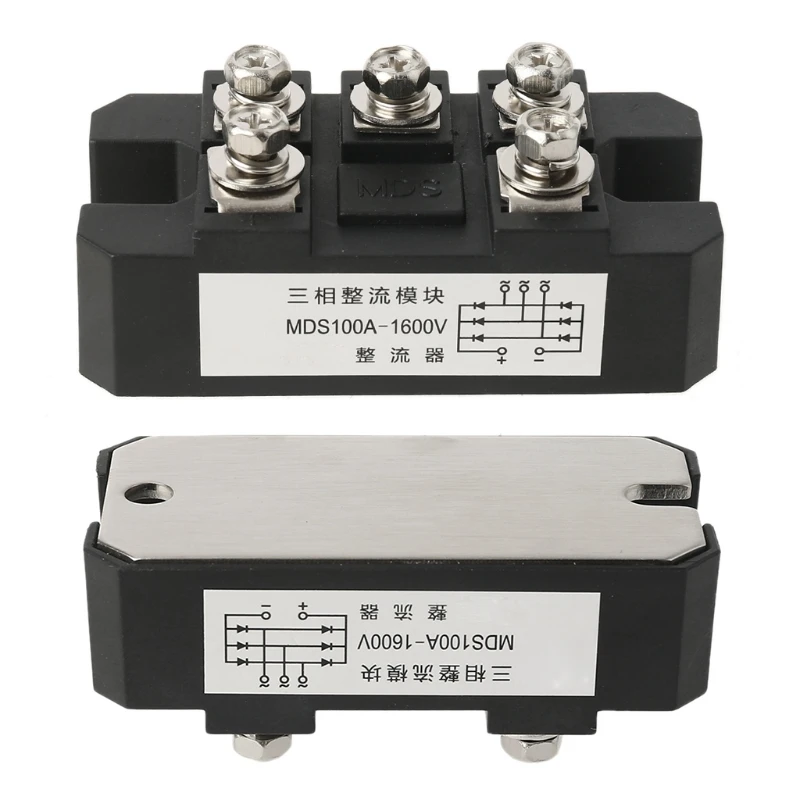 MDS100A 3-Phase Diode Bridge Rectifier 100A Amp 1600V Bridge Rectifier Module M4YC
MDS100A 3-Phase Diode Bridge Rectifier 100A Amp 1600V Bridge Rectifier Module M4YC
