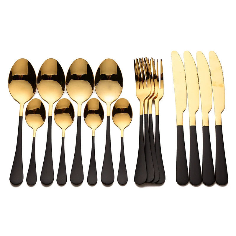 Lingeafey Stainless Steel Cutlery Kitchen Spoon Tableware Golden Knife Fork Spoon Set Gold Cutlery Set Dinner Set Dropshipping
Lingeafey Stainless Steel Cutlery Kitchen Spoon Tableware Golden Knife Fork Spoon Set Gold Cutlery Set Dinner Set Dropshipping
