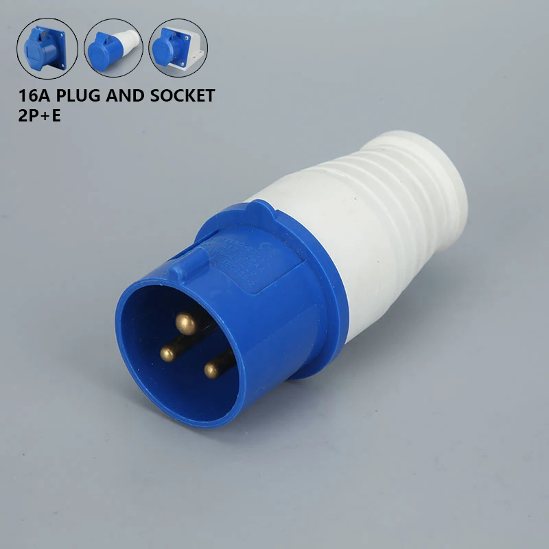 16A 3 Pin IP44 2P+E Industrial Socket/Plug 220-240V Waterproof Male Famale Connector Electrical Power Plug & Sockets
16A 3 Pin IP44 2P+E Industrial Socket/Plug 220-240V Waterproof Male Famale Connector Electrical Power Plug & Sockets
