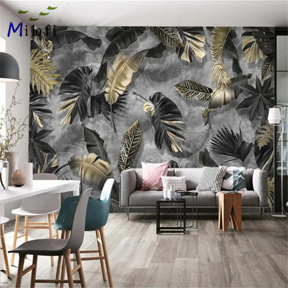 Milofi custom 3D wallpaper mural wallpaper Nordic modern minimalist tropical plant leaf feather TV background wall
Milofi custom 3D wallpaper mural wallpaper Nordic modern minimalist tropical plant leaf feather TV background wall
