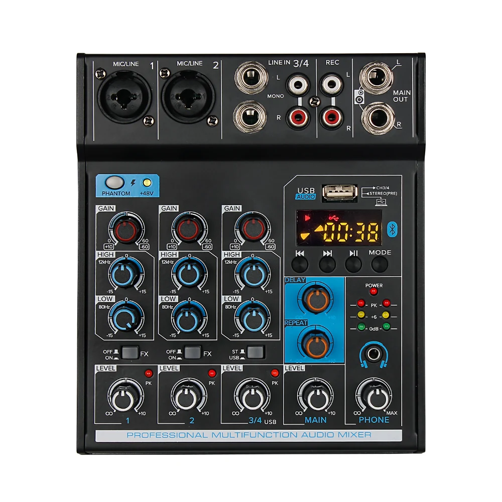 TG402 Portable Mixing Console 4 Channels USB Mini Audio Mixer Broadcast Podcast Stage Audio
TG402 Portable Mixing Console 4 Channels USB Mini Audio Mixer Broadcast Podcast Stage Audio